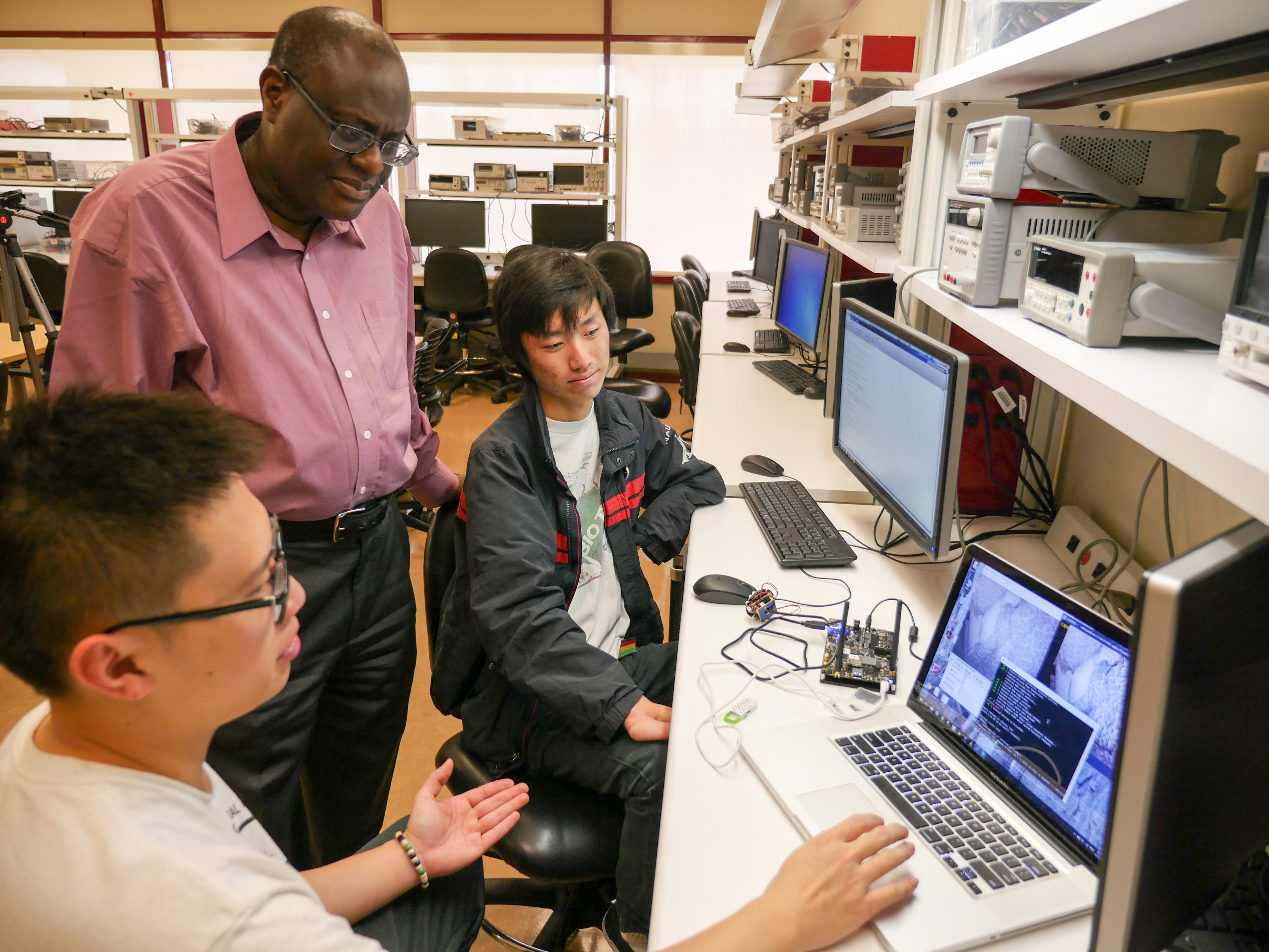 electrical engineering seniors are prototyping an IoT baby monitor