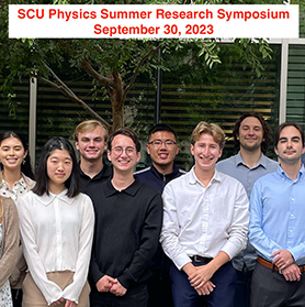 Physics student symposium group photo