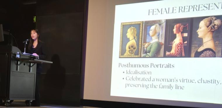 Andrea Hu presenting at the 2025 BAURS