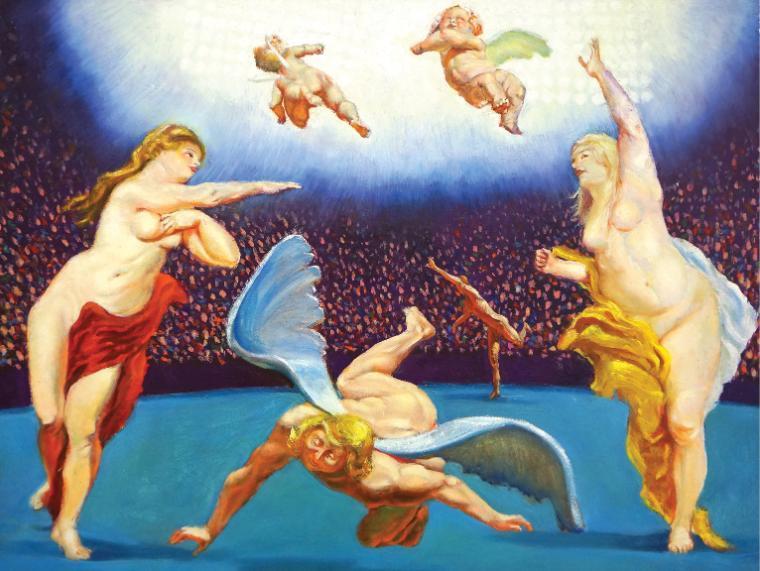 Gerald Sullivan Painting of angels