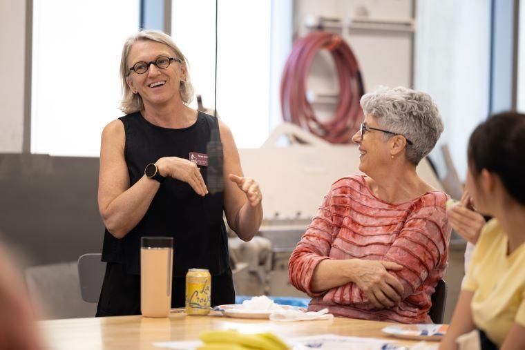 Renee Billingslea talking to other people