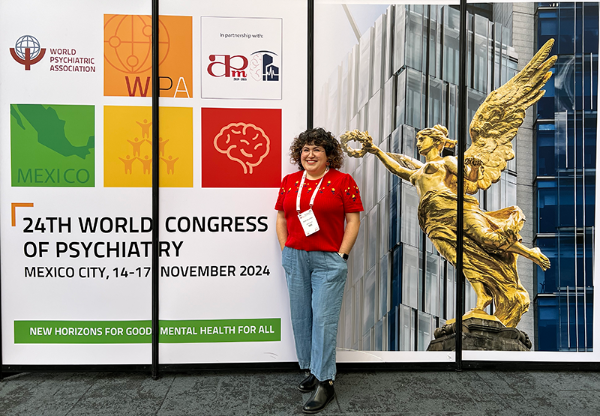 Alice Villatoro at the 24th World Congress of Psychiatry in México City, México.