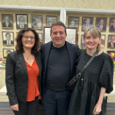 L-R:    Evelyn Ferraro (MODLL), Pietro Pinna (Università degli Studi di Torino), Marie Bertola (MODLL)