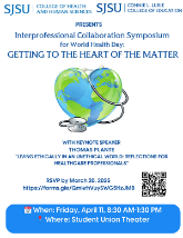 Interprofessional Collaboration Symposium keynote flyer