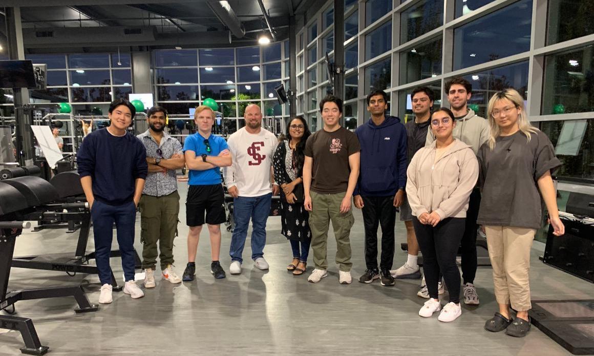 Initial cohort of students of an independent study course in collaboration with SCU Athletics