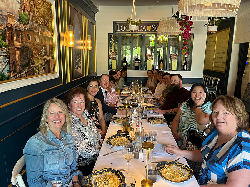 The CAS Dean's Office gathered to celebrated Marie Brancati as she retires.