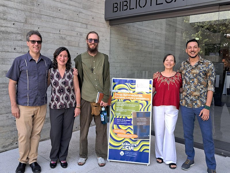 Left to right: Alberto Ribas-Casasayas, Ana Luengo (Modern Languages, San Francisco State U), Elías González (Philosophy, ITESO), Alejandra Agruilar Ros (Anthropology, CIESAS Occidente), Alfonso Romaniello (Anthropology, CIESAS Occidente).