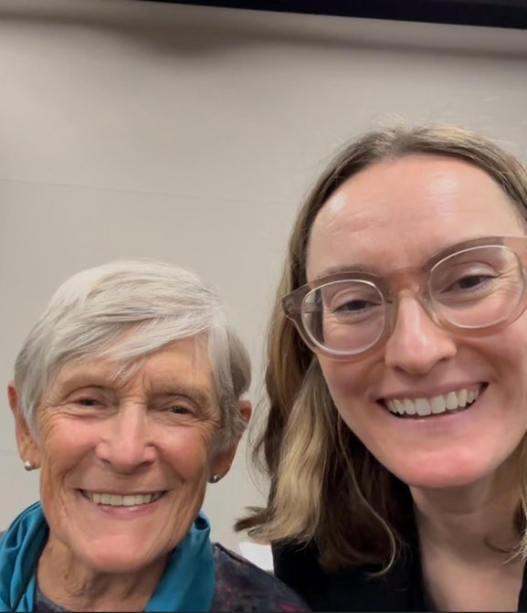 Amanda Hawes and Jeanette Estruth