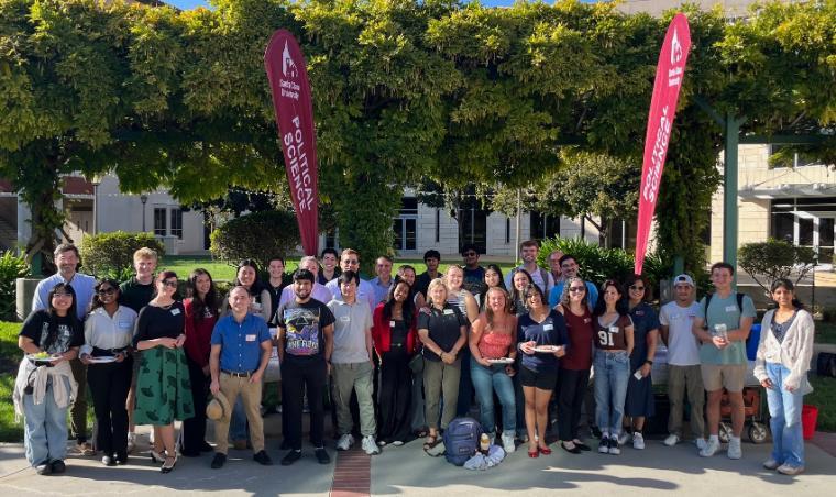 Poli Sci faculty and students