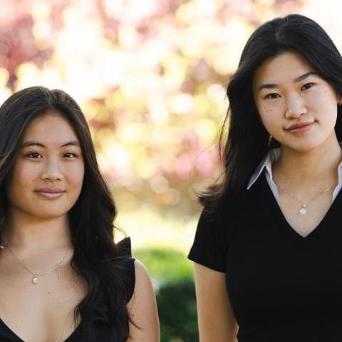 Megan Baldemor ’26 and Samantha “Sam” Lei ’26