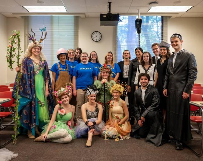 Group picture of the A Midsummer Night's Dream cast