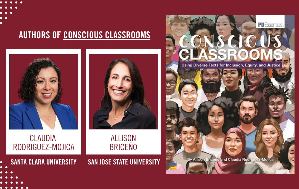 Conscious Classrooms flyer featuring LaVonna Lewis and Lisa H. Chavez, with a group of diverse students.