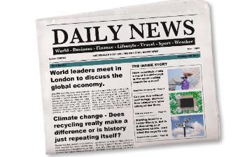 Daily Newspaper Mock up with fake articles by RTimages via Adobe Stock.