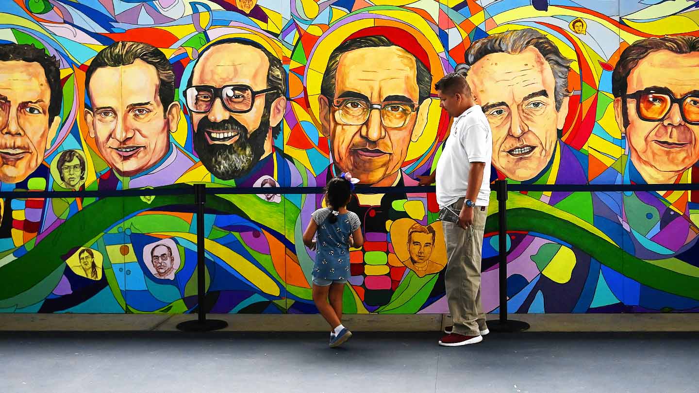 El Salvador Martyrs mural 