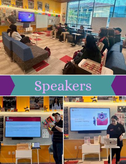 WiCyS event speaker photos from 2024 - 2025.