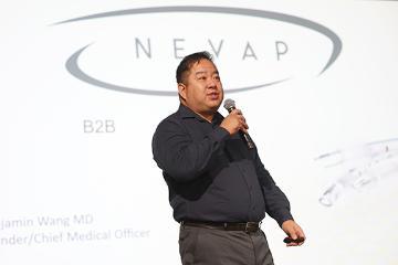 Benjamin Wang presenting at Demo Day 2025