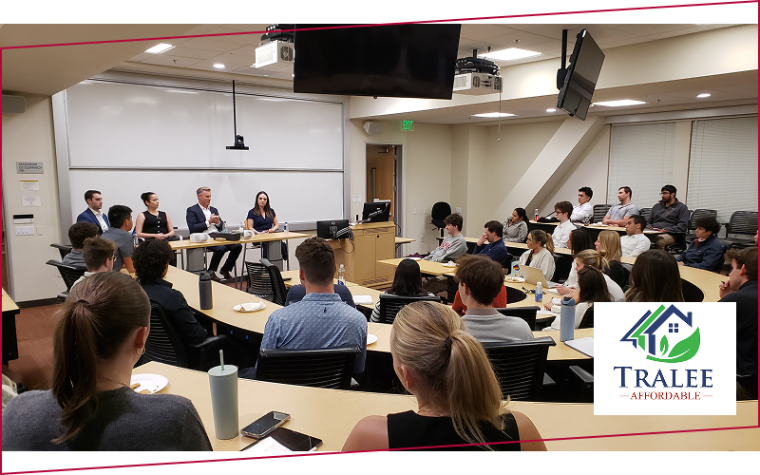 Santa Clara students at an REI Career Accelerator Program event with JP Morgan