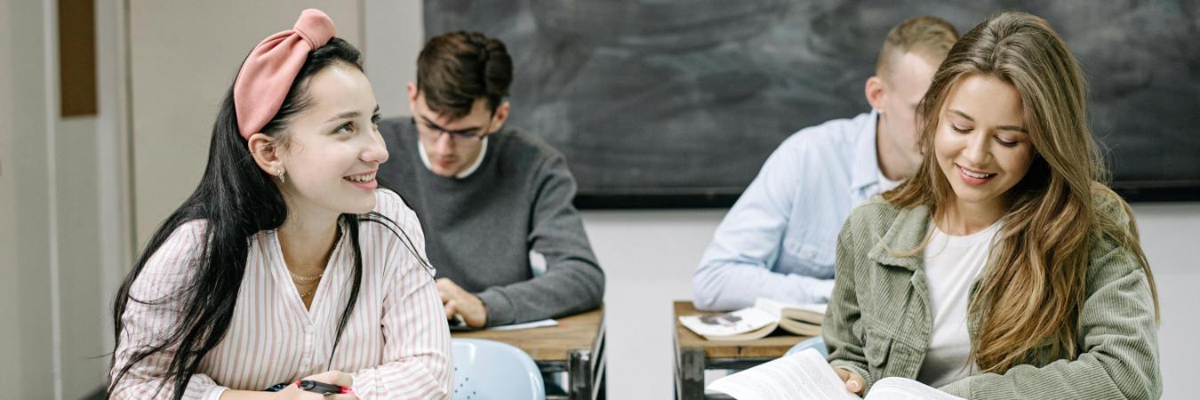 Students in a classroom