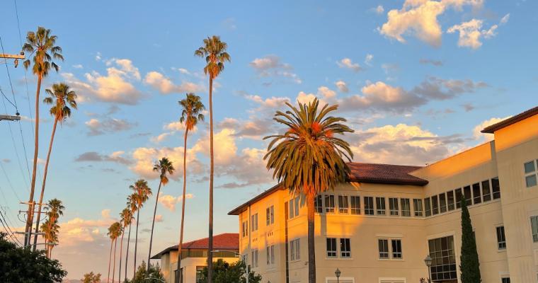 Lucas Hall during golden hour image link to article