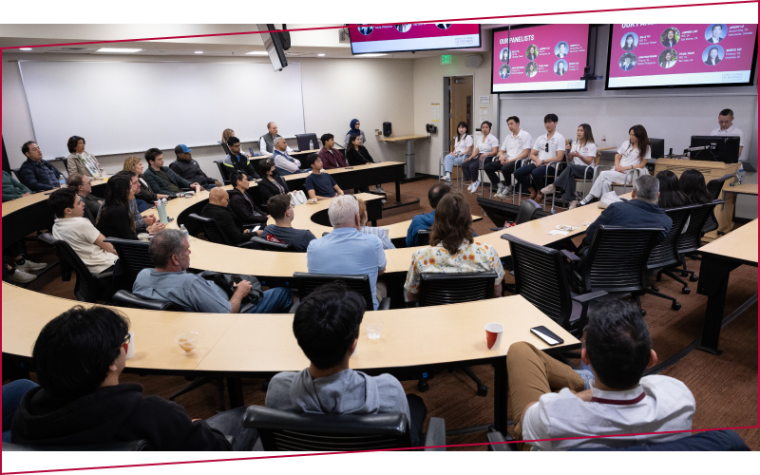 Peer Career Consultants in a panel discussion