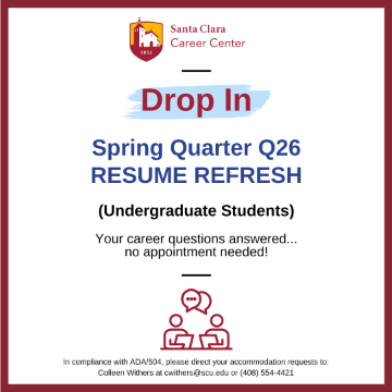 Drop In Career Center Spring Quarter 2026