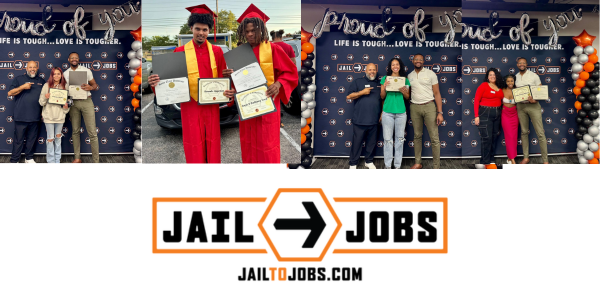 Jail to Jobs graduation photo collage