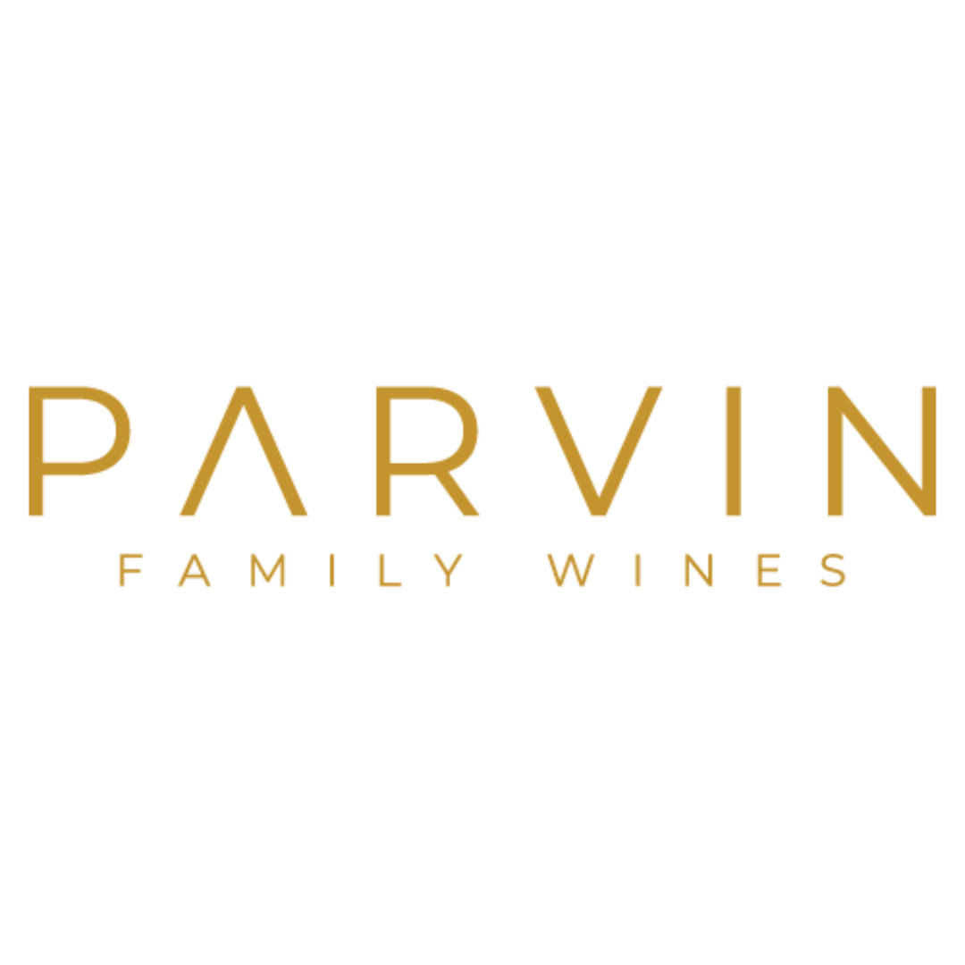 Parvin Family Wines Gold Typography Logo
