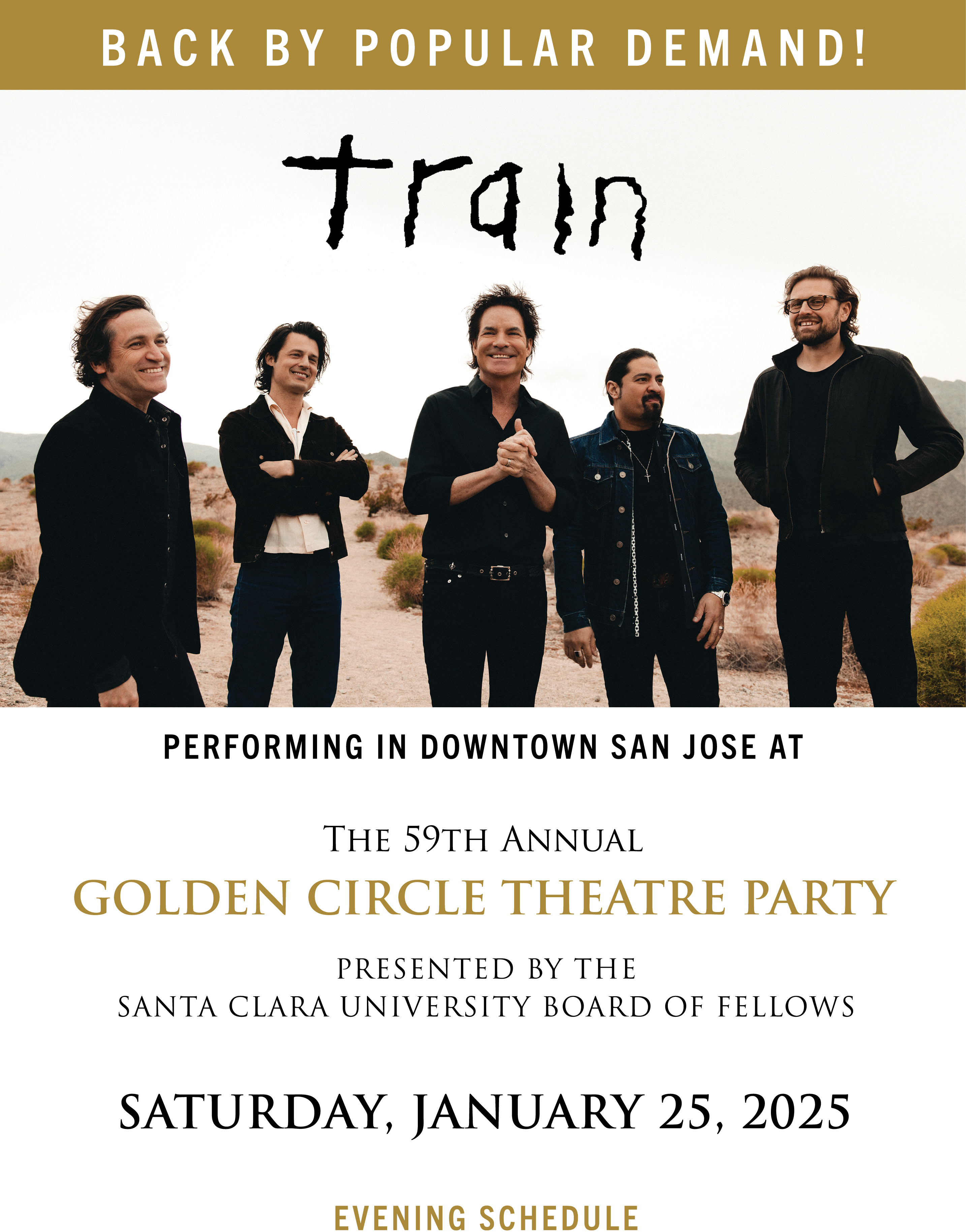 Train Concert Announcement email graphic