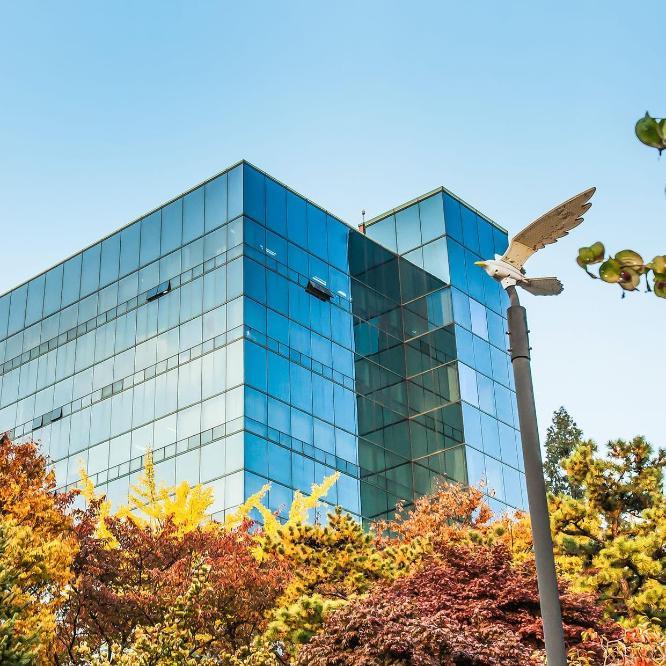 Decorative; campus building exterior