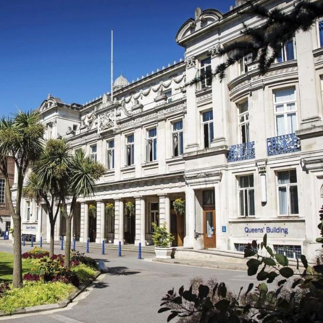 Decorative; campus building exterior