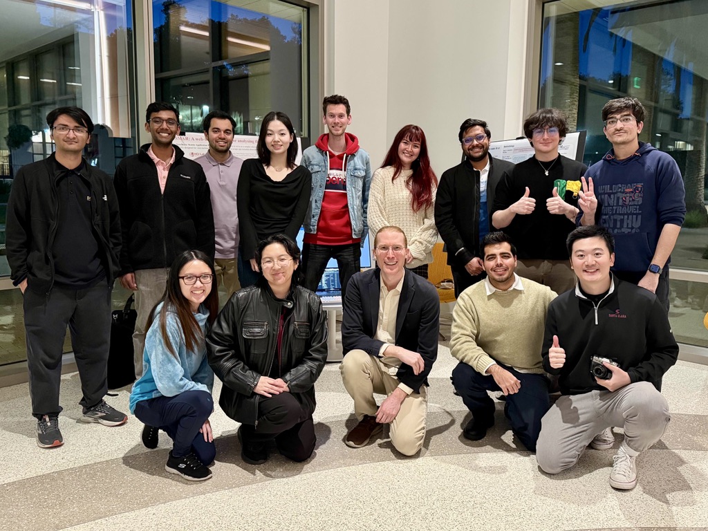 our lab at the School of Engineering Research Showcase in Feb 2025