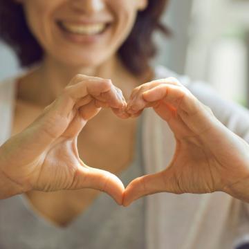 Hands making a heart 