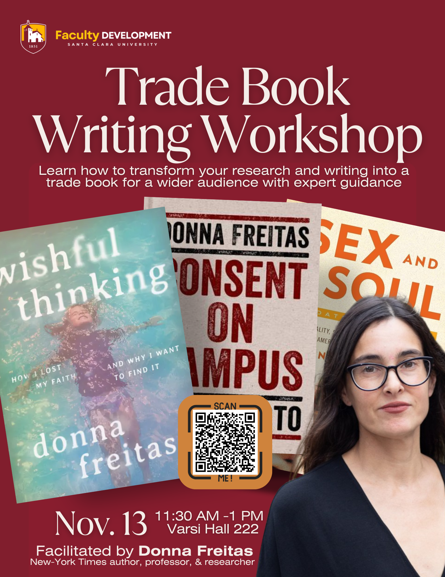 Donna Freitas Trade Book Writing Workshop Poster