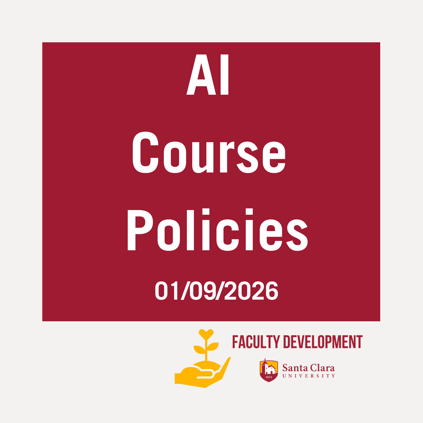 CAFE AI Course Policies Card Tile 1/09/2026 