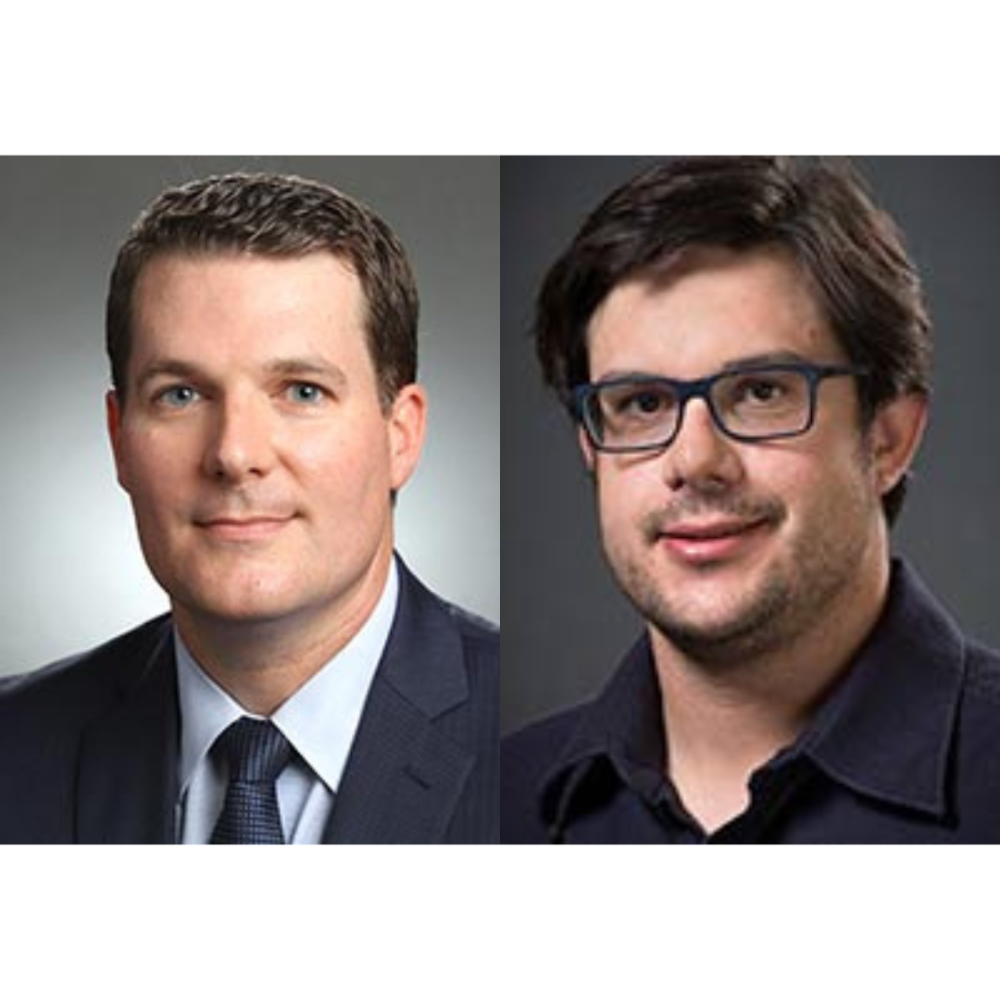 Headshots of two white men