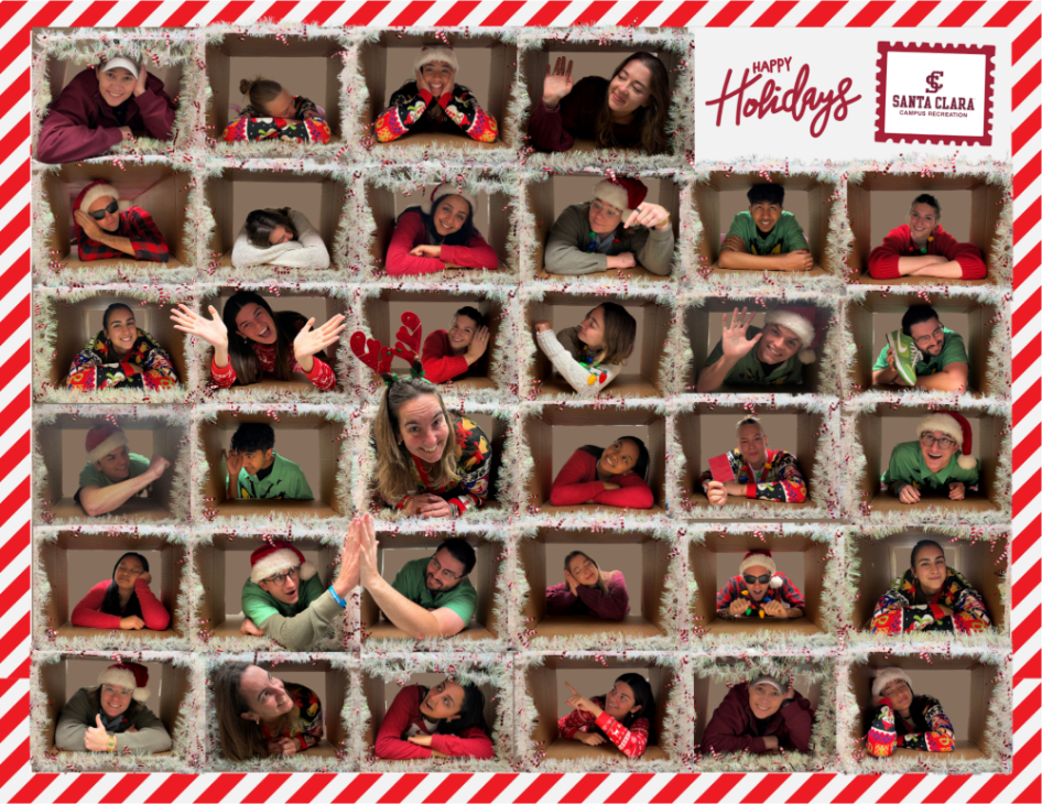 Campus Rec Staff in the boxes