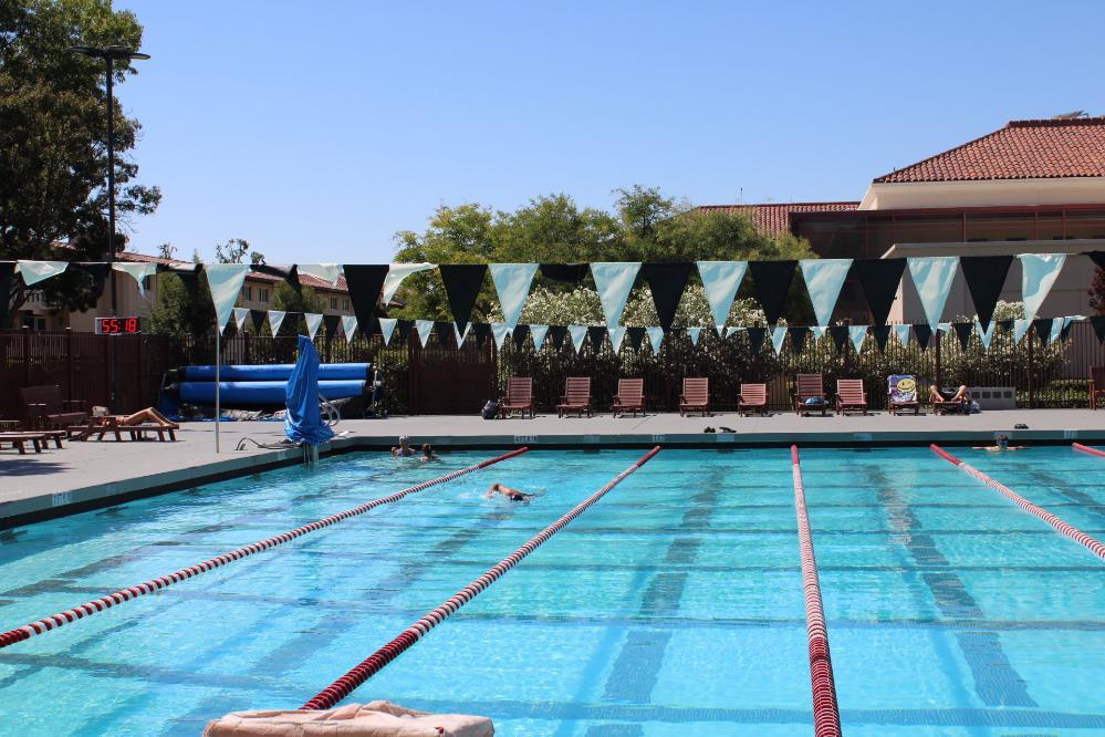 Sullivan Aquatics Center Lap Lanes on a Sunny Day