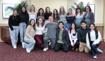 team photo from winter retreat 2024