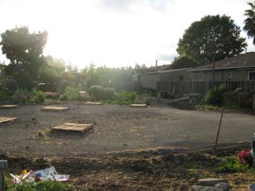 The forge garden in the early stages of construction.