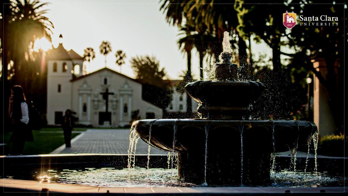 Zoom background: Sobrato Fountain