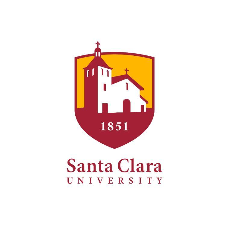 SCU vertical stacked logos with the positive version on white background 