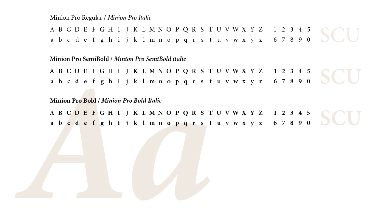 Minion Pro Type Set Sample