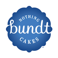 Blue circular stamp Nothing Bundt Cakes logo 