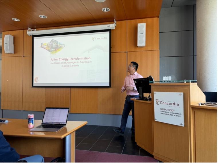 a person at the podium