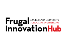 Frugal Innovation Hub logo with black and red text