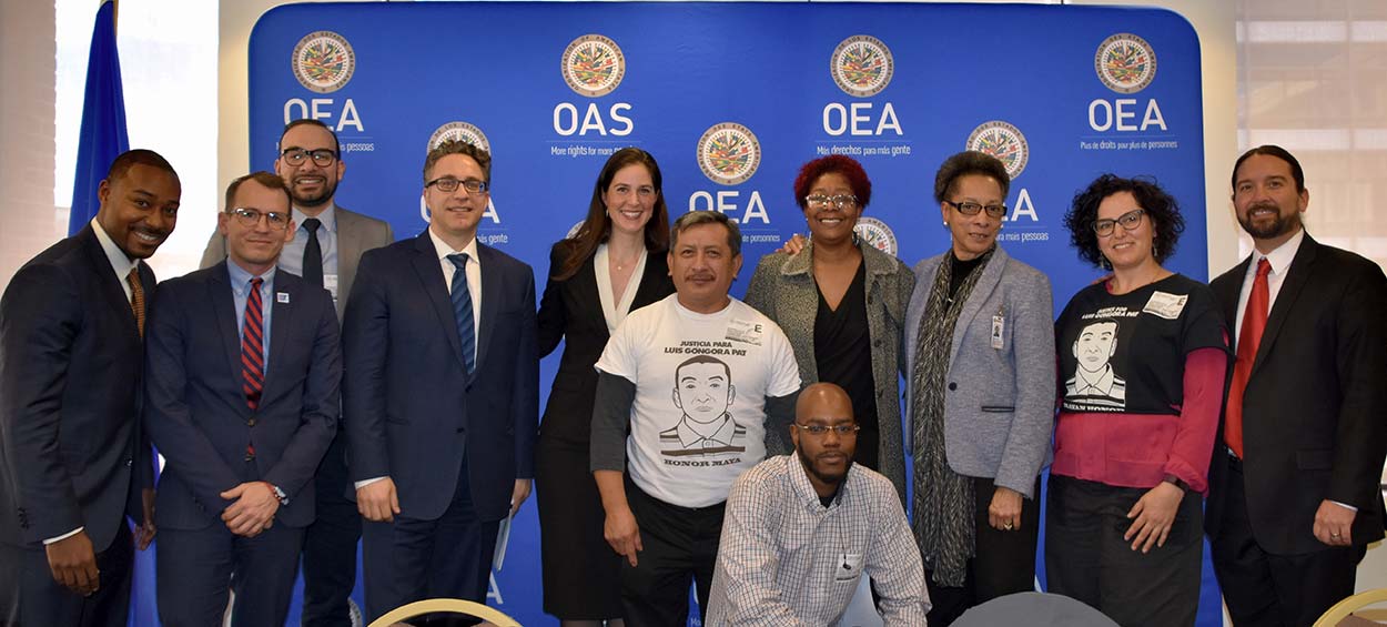 Lawyers with clients