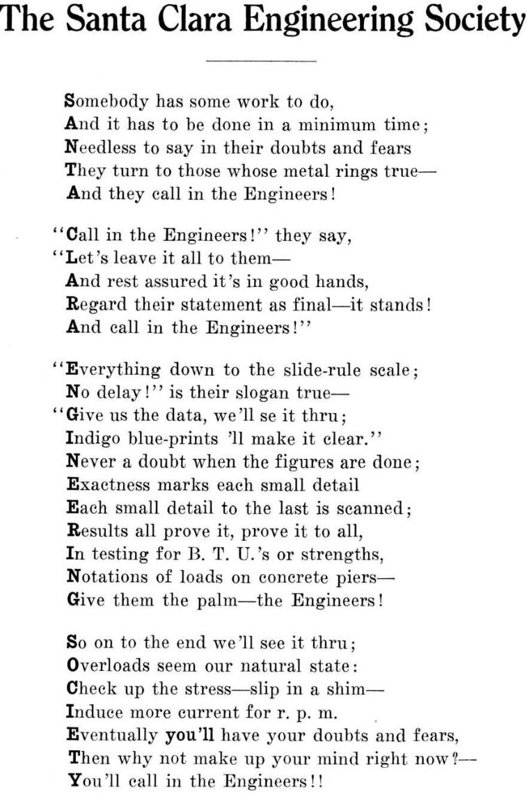 ENGR Society Redwood 1920