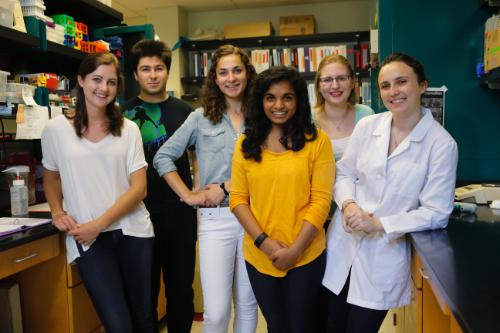 Group photo of students who work in the Miller lab